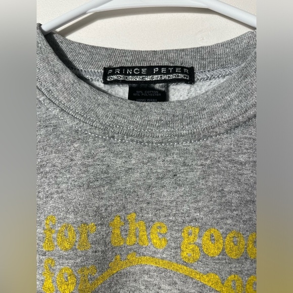 PRINCE PETER Tween Here For The Good Times Crewneck Long Sleeve Sweatshirt Grey - Picture 2 of 8